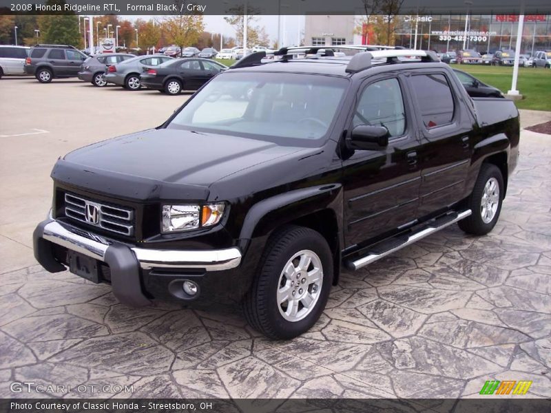 Formal Black / Gray 2008 Honda Ridgeline RTL