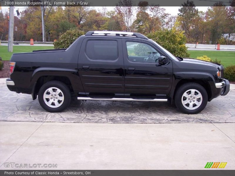 Formal Black / Gray 2008 Honda Ridgeline RTL