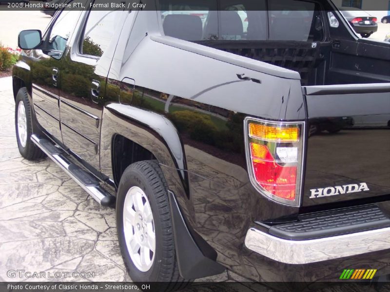 Formal Black / Gray 2008 Honda Ridgeline RTL
