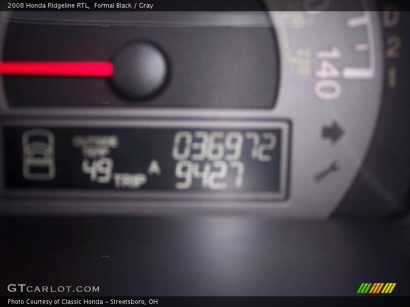 Formal Black / Gray 2008 Honda Ridgeline RTL