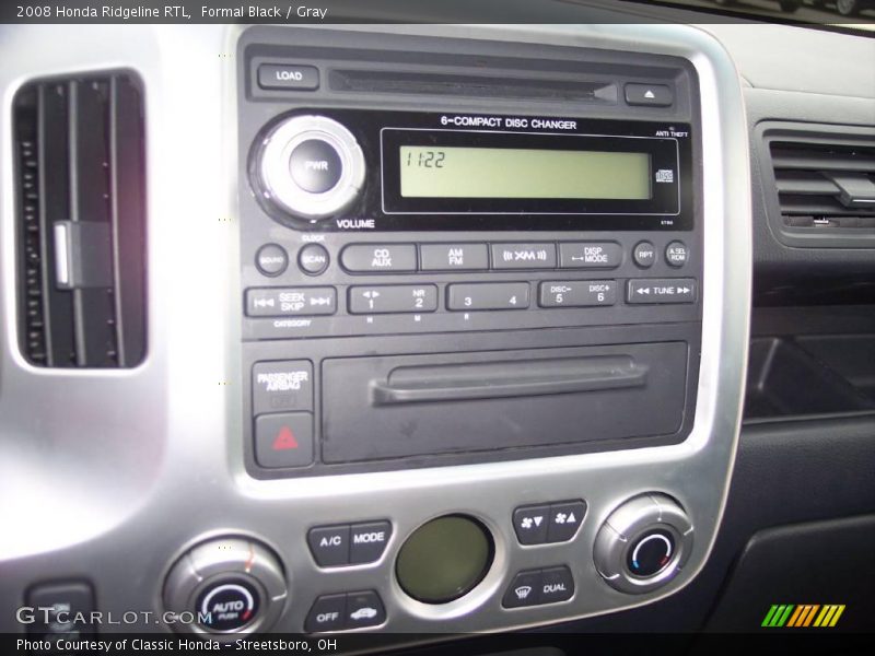 Formal Black / Gray 2008 Honda Ridgeline RTL
