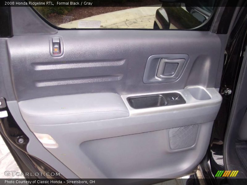 Formal Black / Gray 2008 Honda Ridgeline RTL