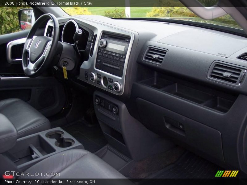 Formal Black / Gray 2008 Honda Ridgeline RTL