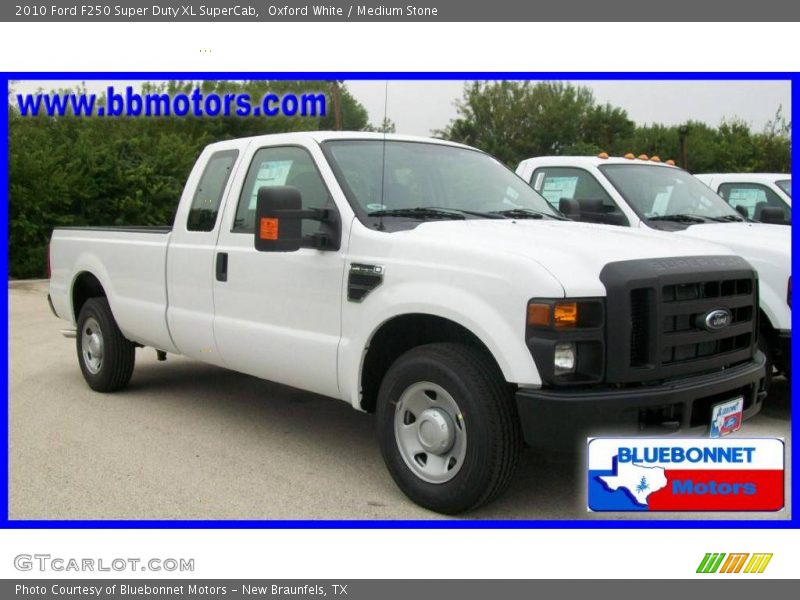 Oxford White / Medium Stone 2010 Ford F250 Super Duty XL SuperCab