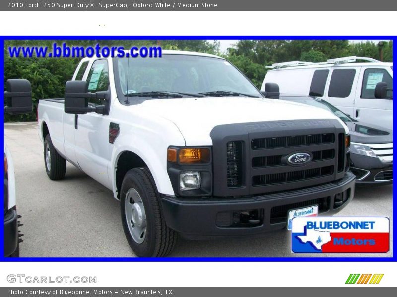 Oxford White / Medium Stone 2010 Ford F250 Super Duty XL SuperCab