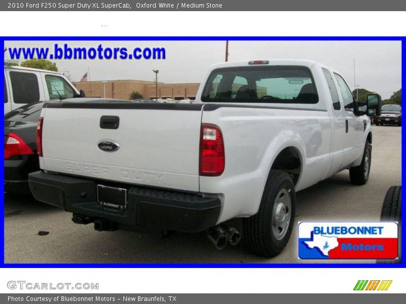 Oxford White / Medium Stone 2010 Ford F250 Super Duty XL SuperCab