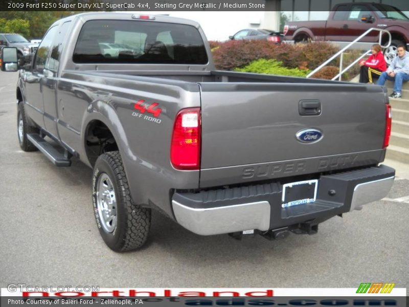 Sterling Grey Metallic / Medium Stone 2009 Ford F250 Super Duty XLT SuperCab 4x4