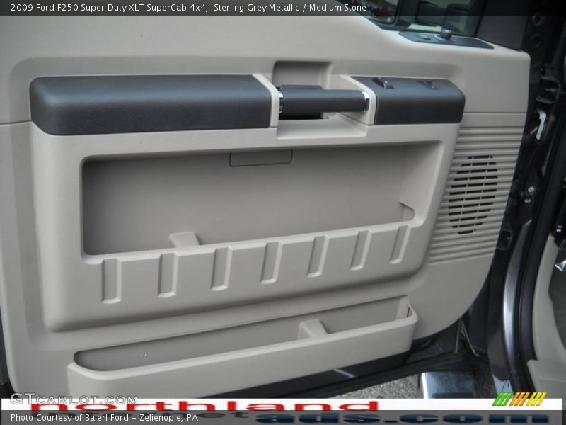 Sterling Grey Metallic / Medium Stone 2009 Ford F250 Super Duty XLT SuperCab 4x4