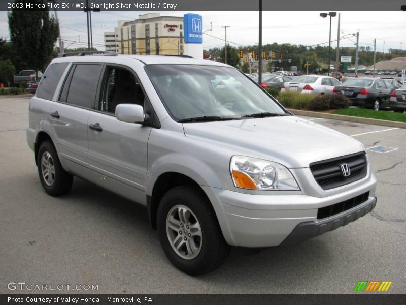 Starlight Silver Metallic / Gray 2003 Honda Pilot EX 4WD