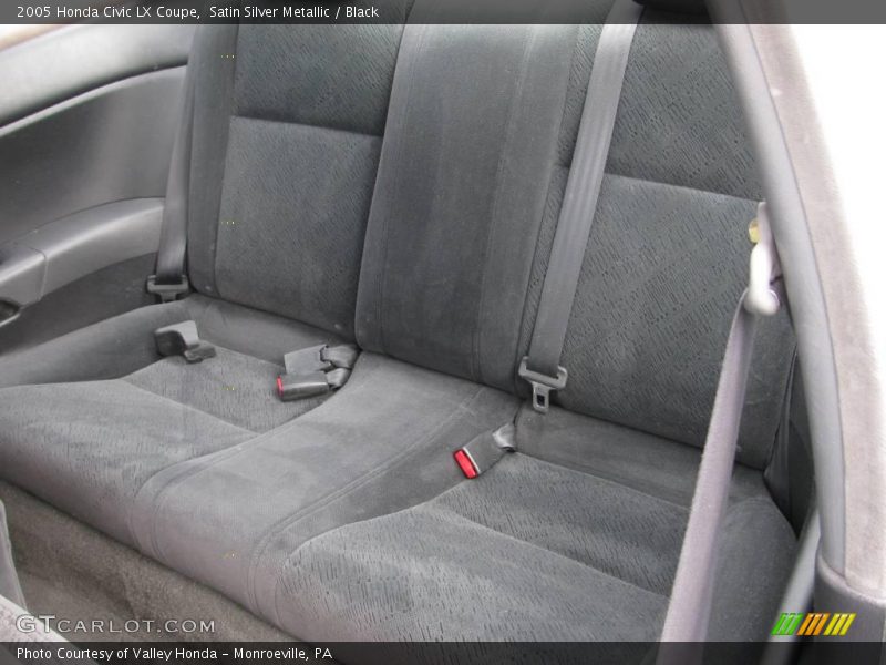 Satin Silver Metallic / Black 2005 Honda Civic LX Coupe