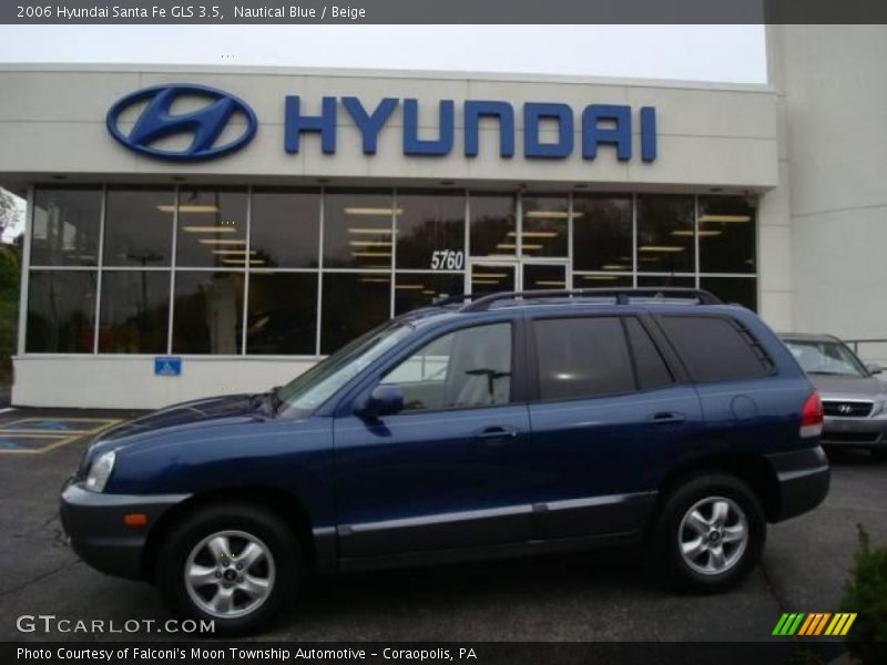 Nautical Blue / Beige 2006 Hyundai Santa Fe GLS 3.5