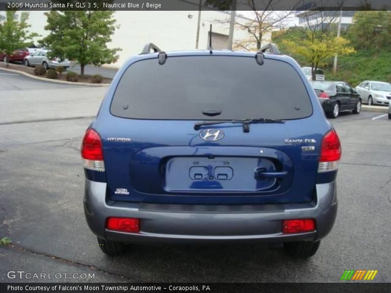 Nautical Blue / Beige 2006 Hyundai Santa Fe GLS 3.5