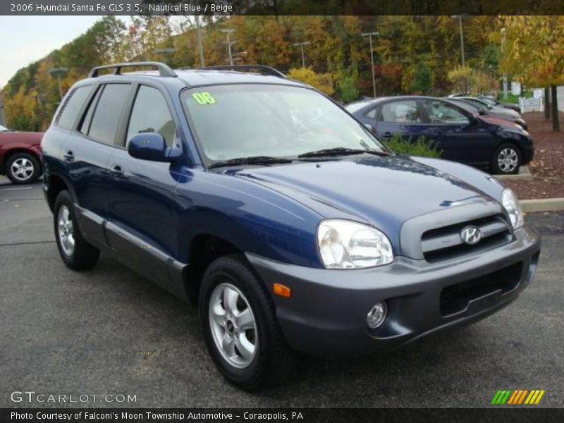 Nautical Blue / Beige 2006 Hyundai Santa Fe GLS 3.5