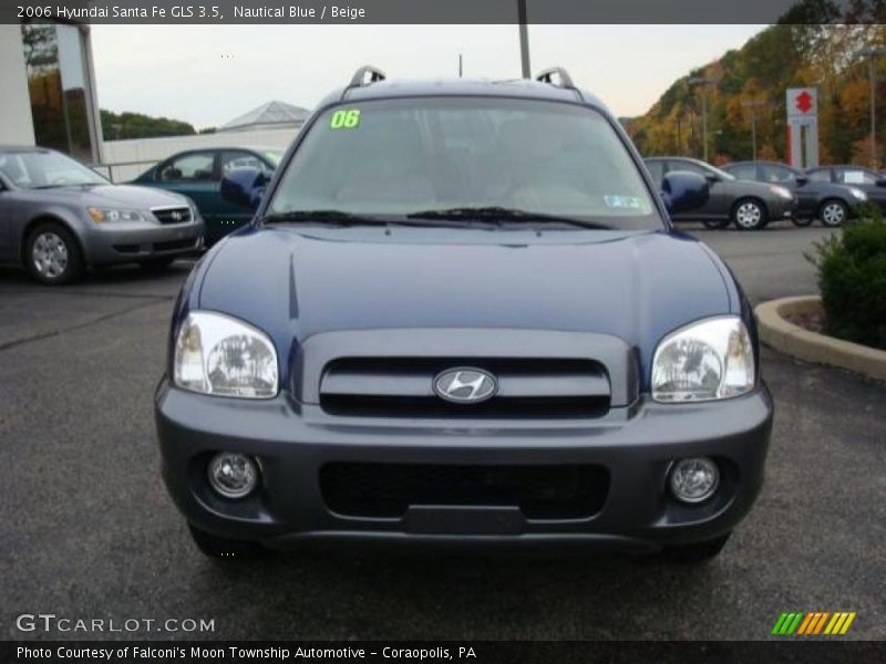 Nautical Blue / Beige 2006 Hyundai Santa Fe GLS 3.5
