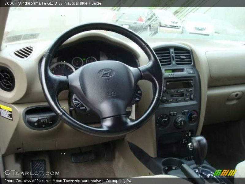 Nautical Blue / Beige 2006 Hyundai Santa Fe GLS 3.5