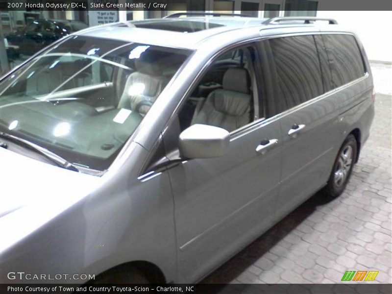 Slate Green Metallic / Gray 2007 Honda Odyssey EX-L