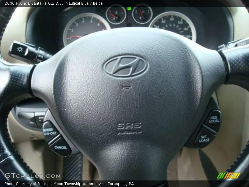 Nautical Blue / Beige 2006 Hyundai Santa Fe GLS 3.5