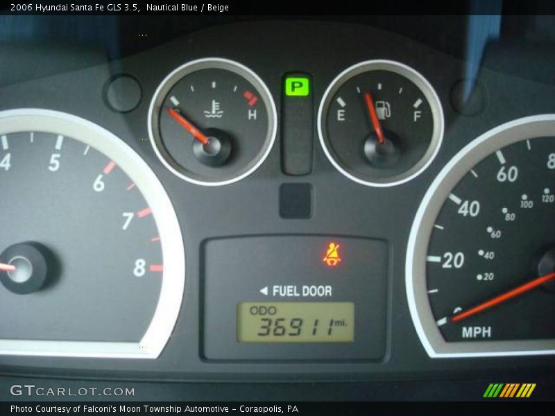 Nautical Blue / Beige 2006 Hyundai Santa Fe GLS 3.5