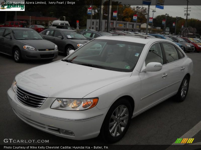 Ivory Pearl / Beige 2009 Hyundai Azera Limited