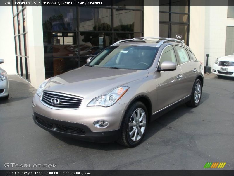 Scarlet Silver / Chestnut 2008 Infiniti EX 35 Journey AWD