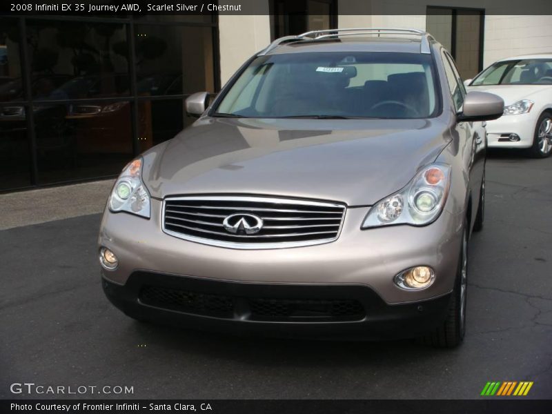 Scarlet Silver / Chestnut 2008 Infiniti EX 35 Journey AWD