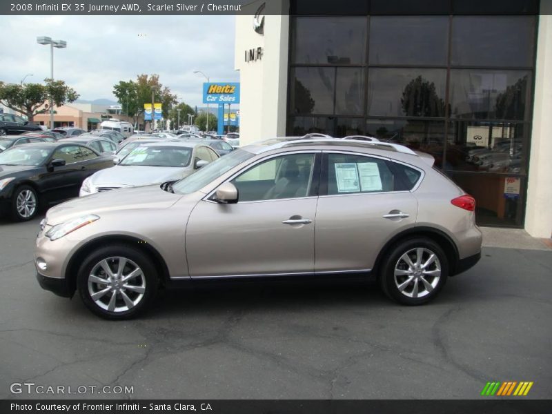 Scarlet Silver / Chestnut 2008 Infiniti EX 35 Journey AWD