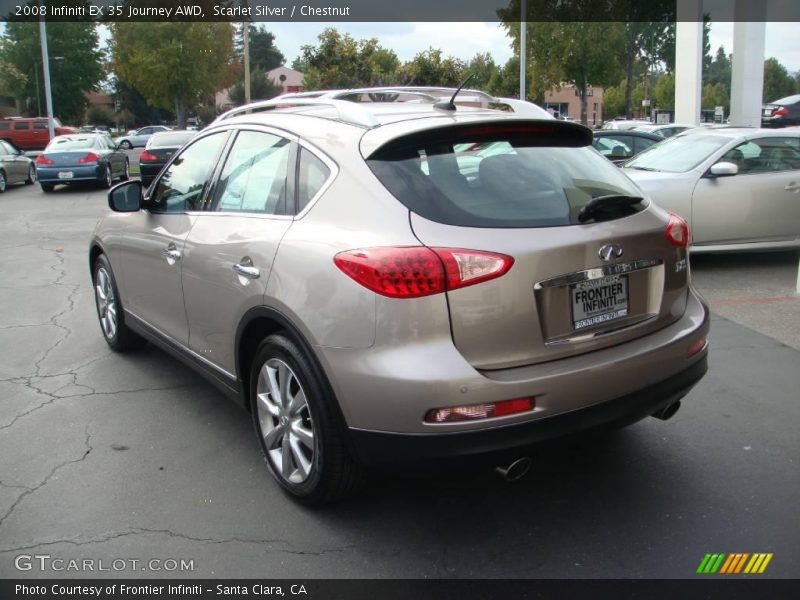Scarlet Silver / Chestnut 2008 Infiniti EX 35 Journey AWD