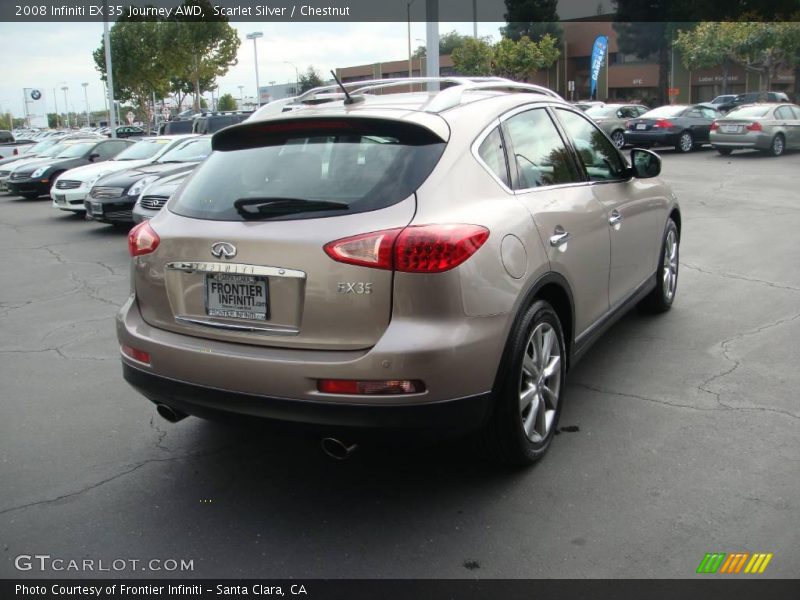 Scarlet Silver / Chestnut 2008 Infiniti EX 35 Journey AWD