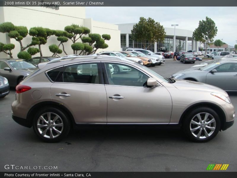 Scarlet Silver / Chestnut 2008 Infiniti EX 35 Journey AWD