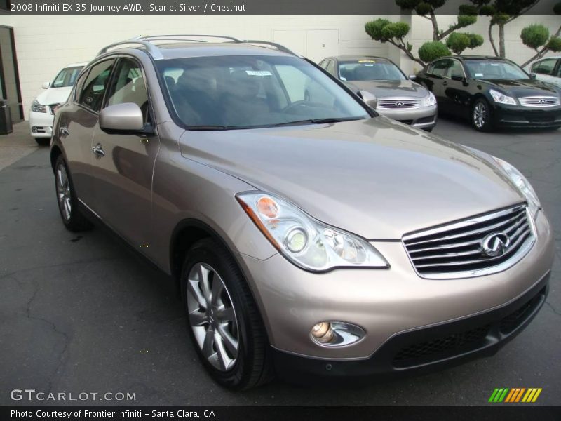 Scarlet Silver / Chestnut 2008 Infiniti EX 35 Journey AWD