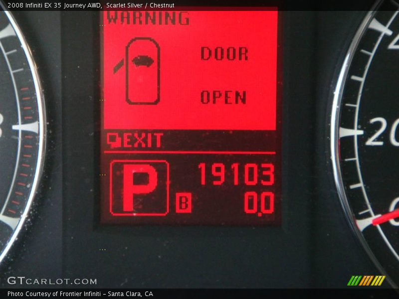 Scarlet Silver / Chestnut 2008 Infiniti EX 35 Journey AWD