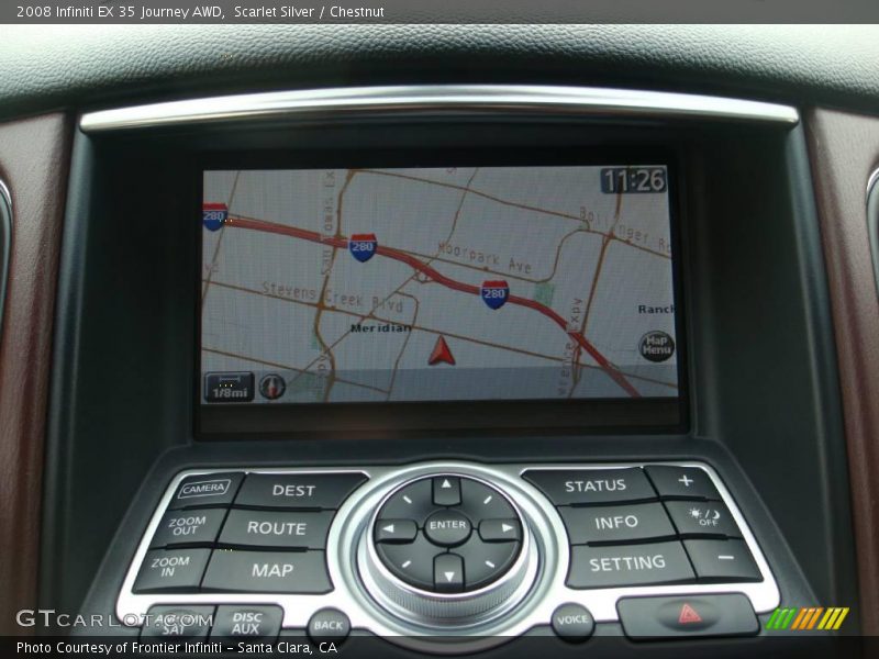Scarlet Silver / Chestnut 2008 Infiniti EX 35 Journey AWD