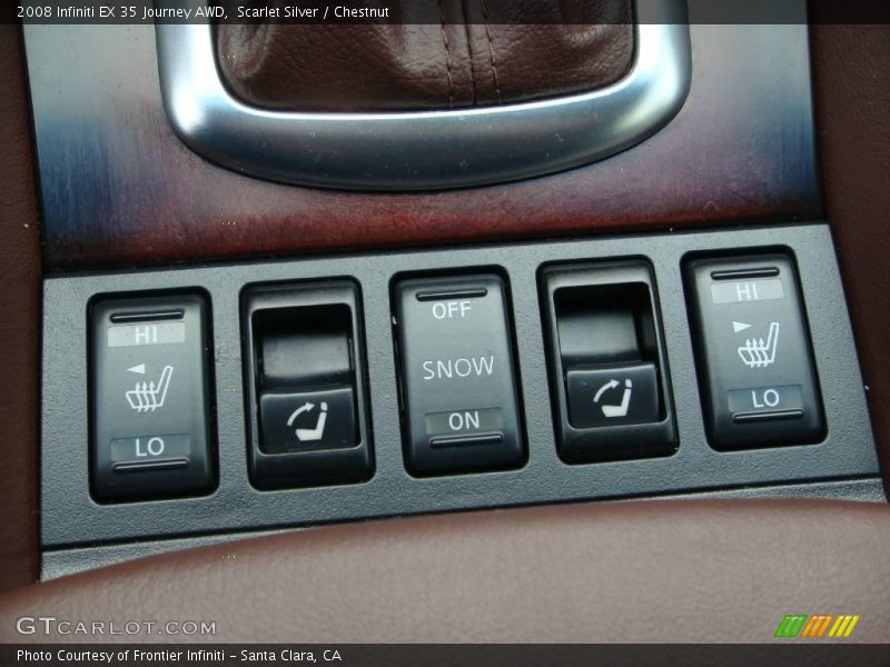 Scarlet Silver / Chestnut 2008 Infiniti EX 35 Journey AWD