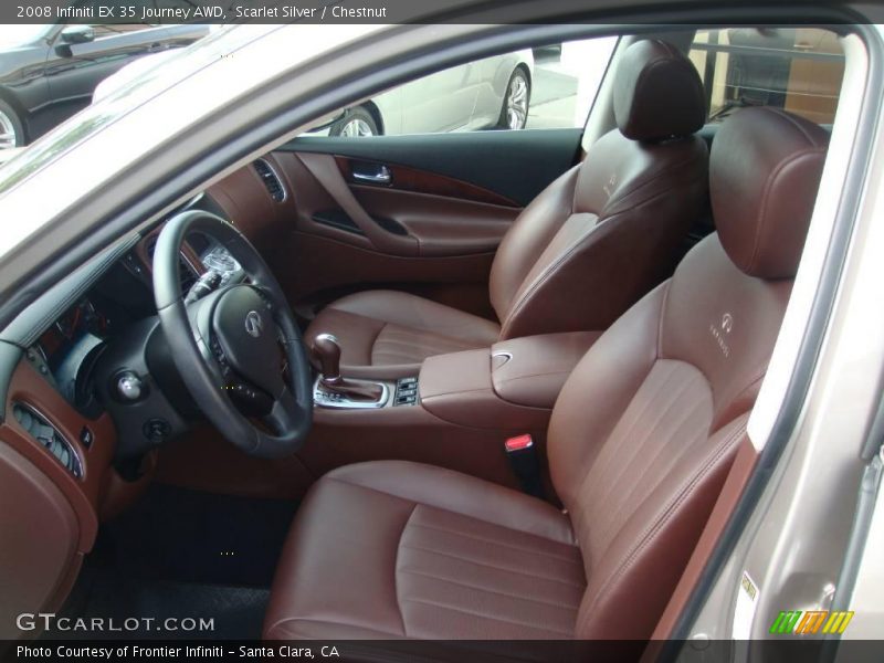 Scarlet Silver / Chestnut 2008 Infiniti EX 35 Journey AWD