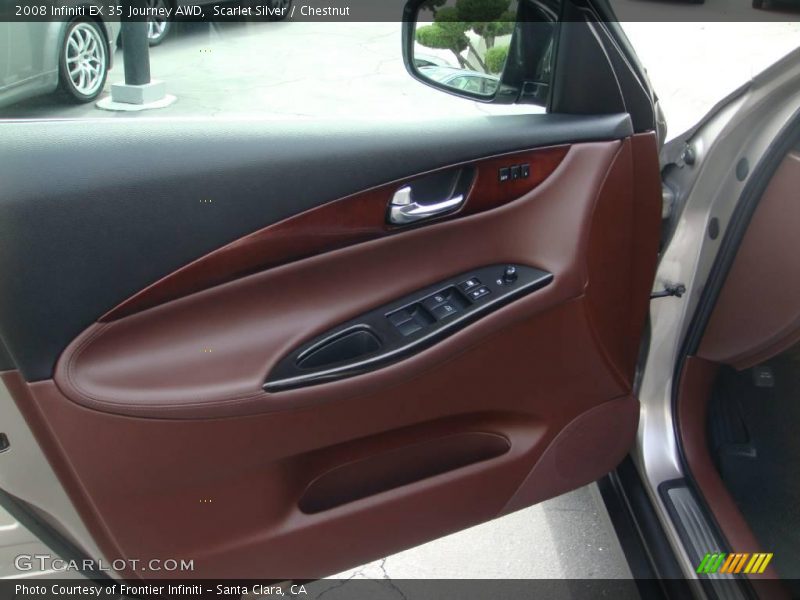 Scarlet Silver / Chestnut 2008 Infiniti EX 35 Journey AWD