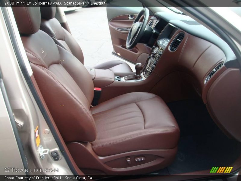 Scarlet Silver / Chestnut 2008 Infiniti EX 35 Journey AWD