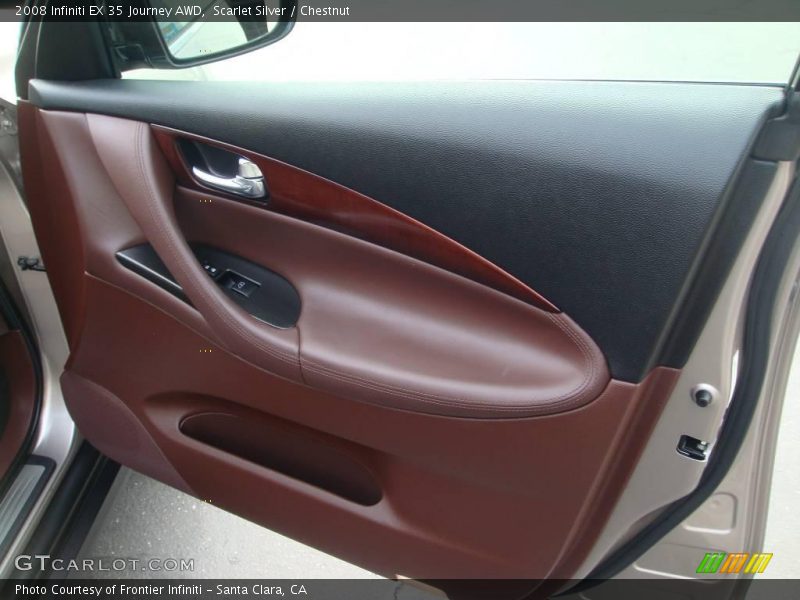 Scarlet Silver / Chestnut 2008 Infiniti EX 35 Journey AWD