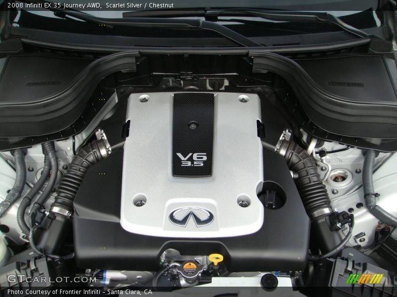 Scarlet Silver / Chestnut 2008 Infiniti EX 35 Journey AWD