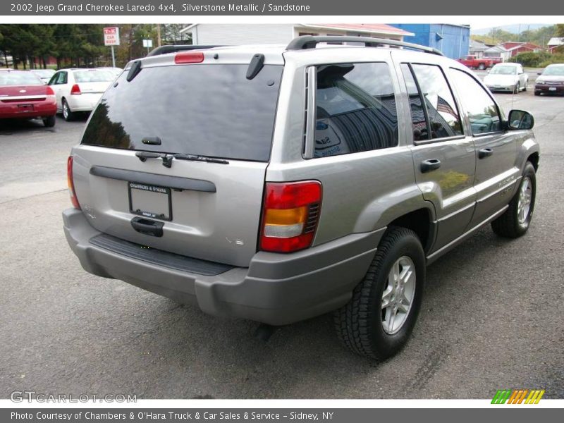 Silverstone Metallic / Sandstone 2002 Jeep Grand Cherokee Laredo 4x4