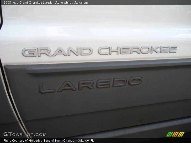 Stone White / Sandstone 2003 Jeep Grand Cherokee Laredo