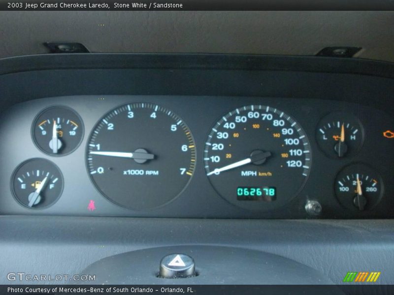 Stone White / Sandstone 2003 Jeep Grand Cherokee Laredo