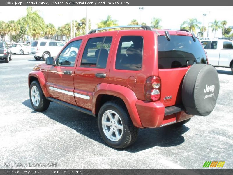 Inferno Red Crystal Pearl / Medium Slate Gray 2007 Jeep Liberty Limited