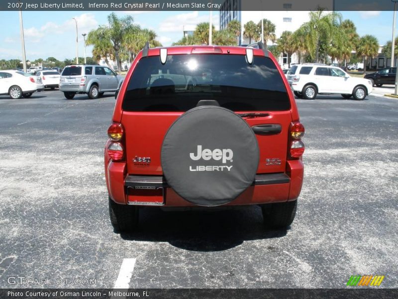 Inferno Red Crystal Pearl / Medium Slate Gray 2007 Jeep Liberty Limited