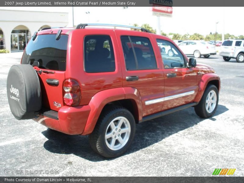 Inferno Red Crystal Pearl / Medium Slate Gray 2007 Jeep Liberty Limited
