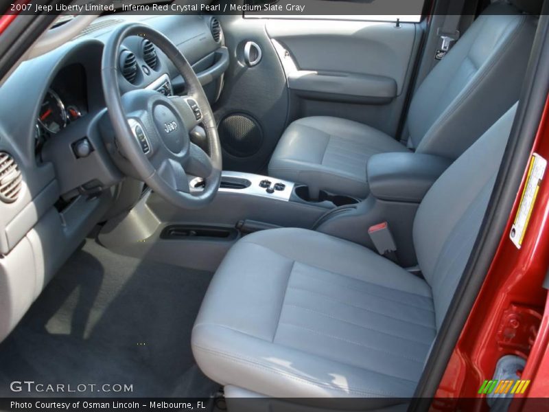Inferno Red Crystal Pearl / Medium Slate Gray 2007 Jeep Liberty Limited