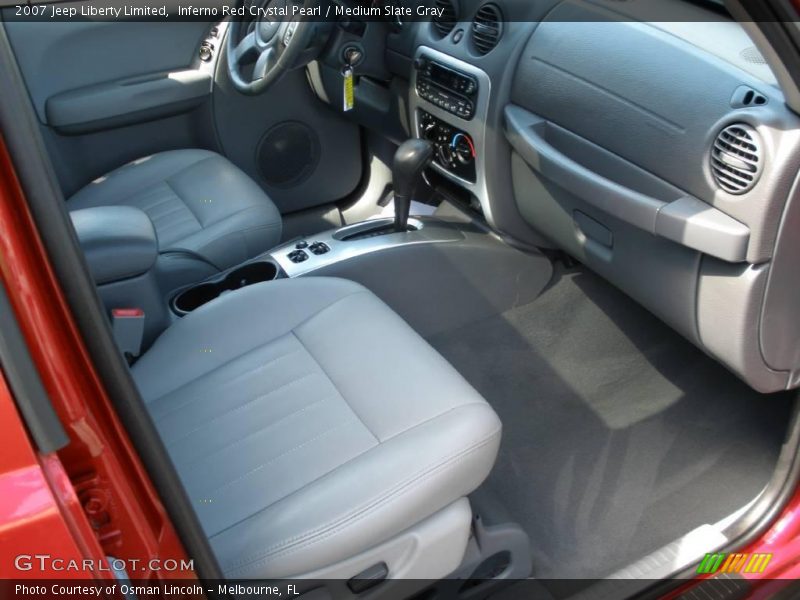 Inferno Red Crystal Pearl / Medium Slate Gray 2007 Jeep Liberty Limited