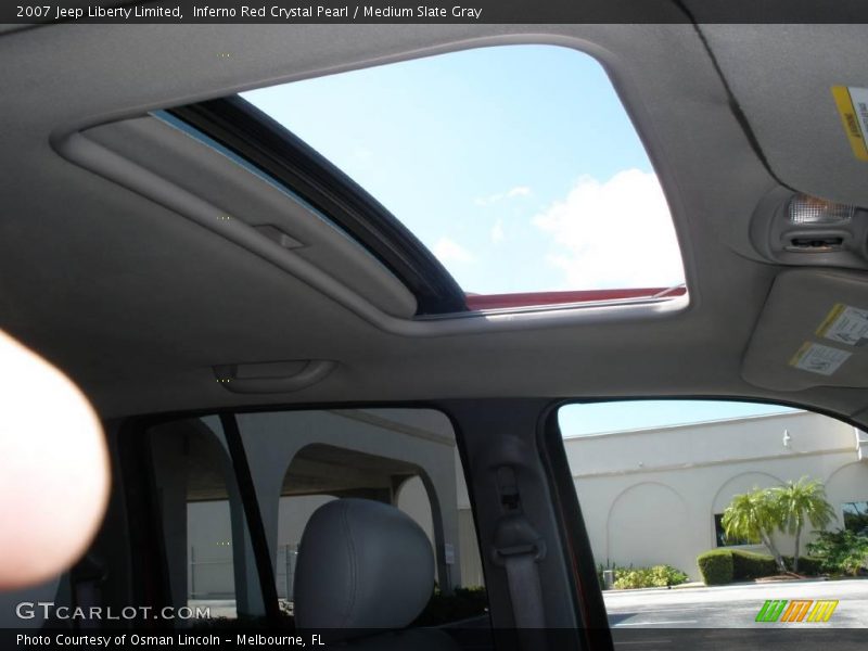 Inferno Red Crystal Pearl / Medium Slate Gray 2007 Jeep Liberty Limited
