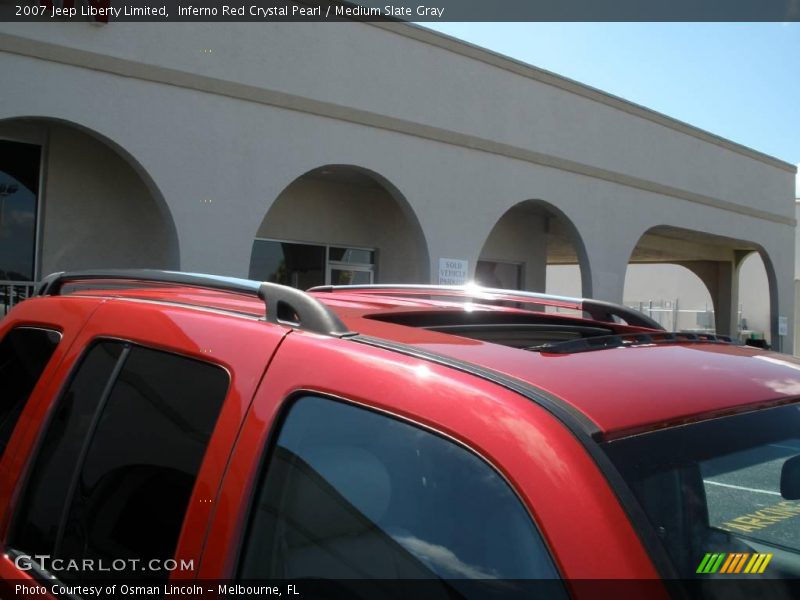 Inferno Red Crystal Pearl / Medium Slate Gray 2007 Jeep Liberty Limited