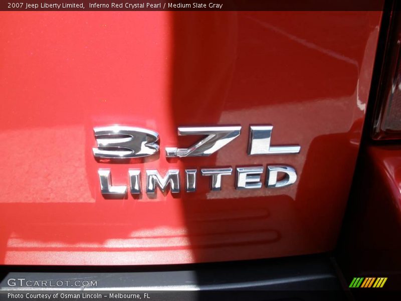 Inferno Red Crystal Pearl / Medium Slate Gray 2007 Jeep Liberty Limited