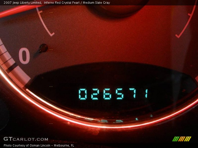 Inferno Red Crystal Pearl / Medium Slate Gray 2007 Jeep Liberty Limited